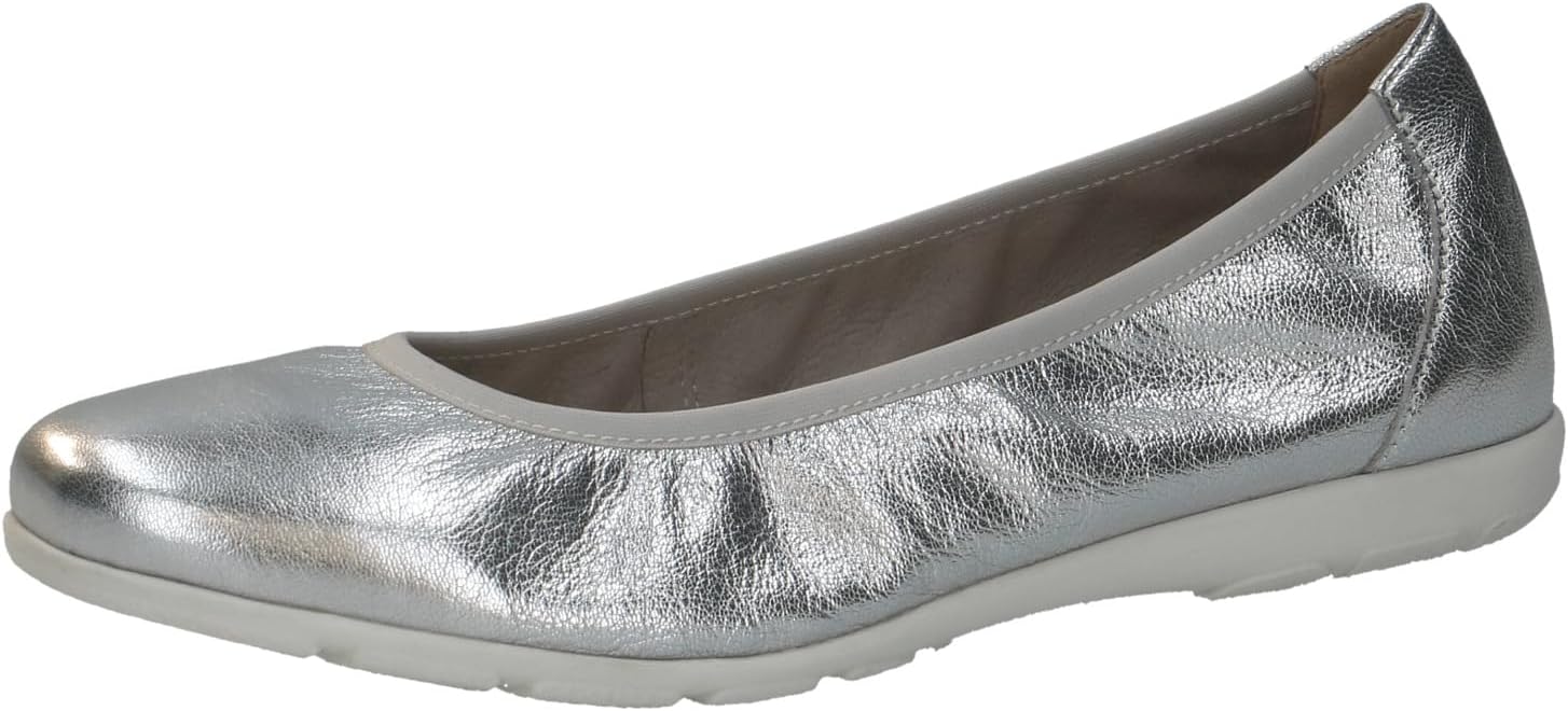 Caprice Women's Leather Flat Ballet Flats