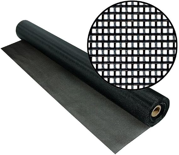 Super Screen 60 Inch x 25 Ft Black 17/14 Mesh