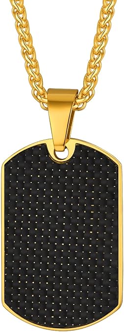Richsteel Dog Tags Pendant Necklace for Men Women