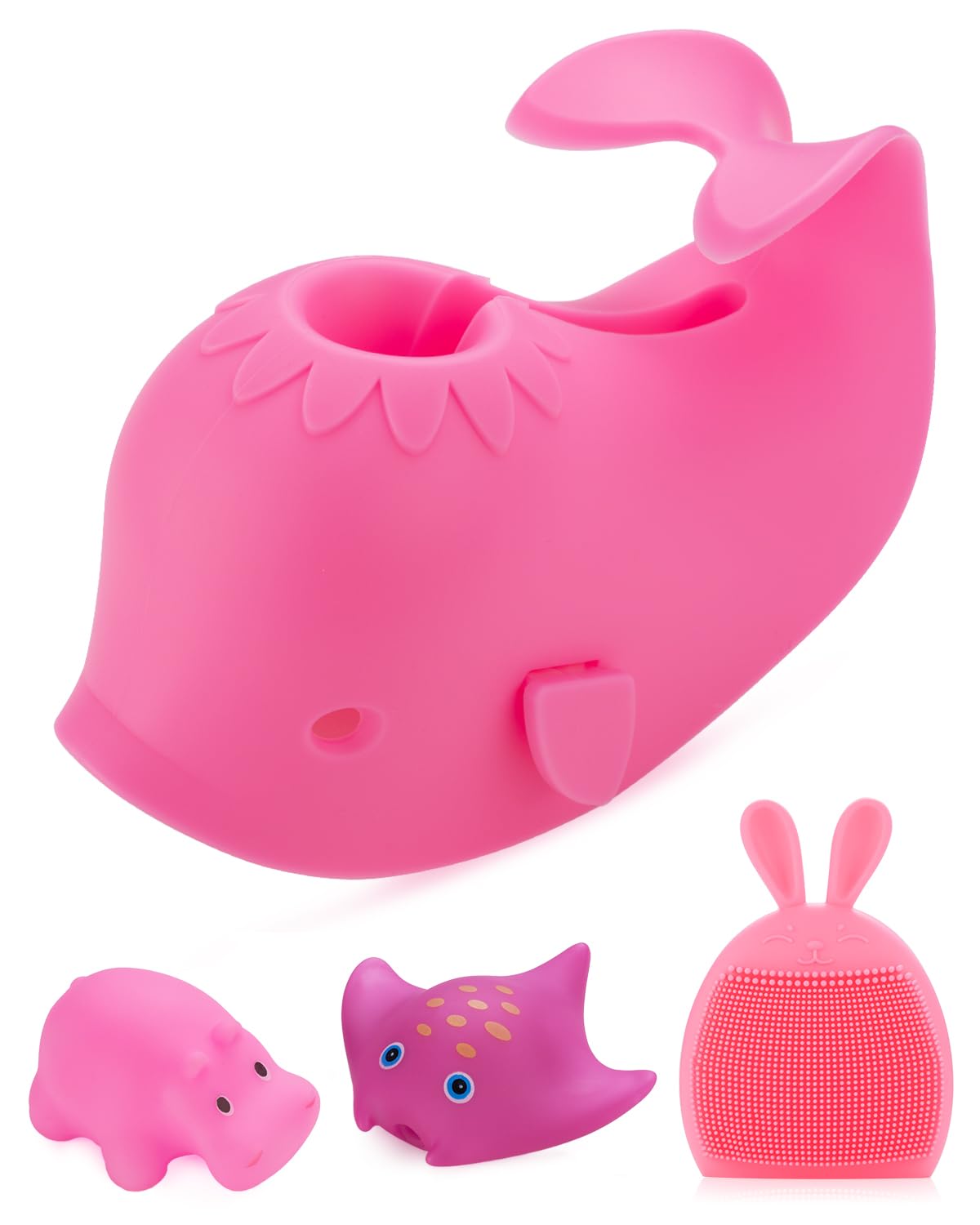 HOLINDUK Bath Spout Cover, Faucet Cover Baby Bathroom Tub Faucet Cover Protector for Kids, Bathtub Spout Cover for Baby Toddlers Protection Accessories Baby Safety Protection Universal Bath Silicone