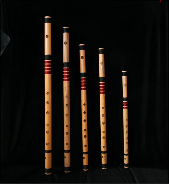 Professional Bansuri, 440hz tuned, thick Assam bamboo - World Class Luthier Made by Bansuri World Class Luthier (Key G- Sol)