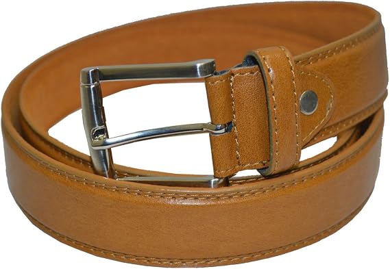 LB LEATHERBOSS Casual Genuine Leather Jeans Belt - Tan Color