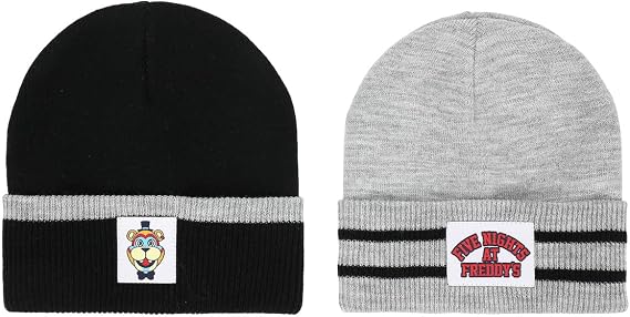 Bioworld Youth Five Nights at Freddy's Cuffed Beanie (Pack of 2) - One Size - Multicolored