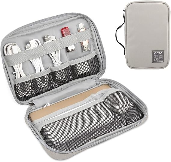 GOX Tech Pouch Accessories Case Organizer for Travel Small Electronics Bag