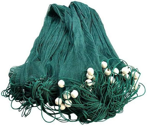 Hand Made Beach Seine/Drag Nets Fishing Nets, 2cm/0.8" Nylon Beach Cast Seine Nets for Fishing