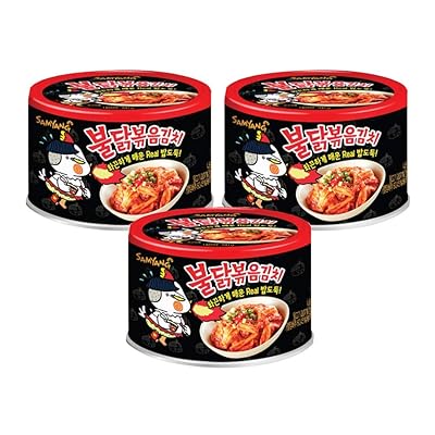 [Samyang] Bulldark Spicy Chicken Roasted Kimchi Can 3Can  Canned Kimchi  Korean Kimchi  Hot Spicy Kimchi overseas direct shipment
