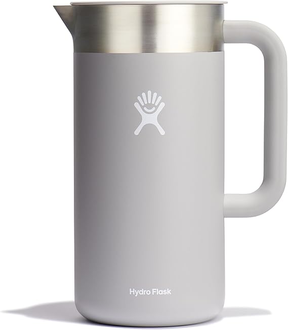Hydro Flask Outdoor Insulated 51 Oz Pitcher- Stainless Steel Beverage Container - Camping Kitchen Essentials Birch Gray