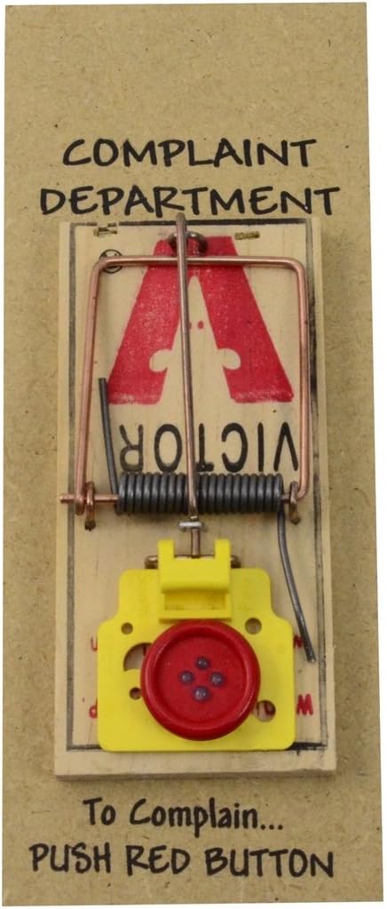 Complaint Department Mouse Trap Desk Display 3D Sign