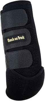 Back on Track Therapeutic Horse Exercise Boot for Front Leg, Medium, Black