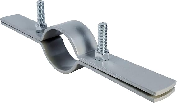 Highcraft DMST-FQ04 Riser Clamp; Vertical Pipe Hanger for Copper, Steel, Iron, CPVC, PEX; 4 in.; Epoxy Coated Steel