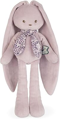 Kaloo - Lapinoo - Rabbit Puppet - Corduroy Baby Plush - 35 cm - Pink Color - Very Soft Material - Gift Box - from Birth, K969945