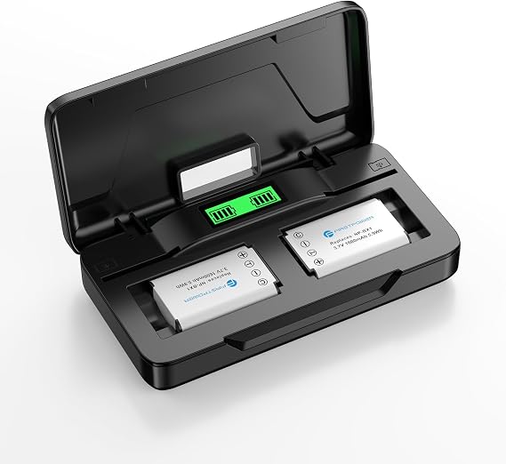 FirstPower NP-BX1 Battery(2-Pack) and USB-C Dual Charger for Sony ZV-1 | Compatible with Sony ZV-1f, ZV-1 ii, Cyber-Shot RX1, RX1R II, RX100 (II/III/IV/V/VA/VI/VII), DSC-HX80, HX90V, HX99, HX400