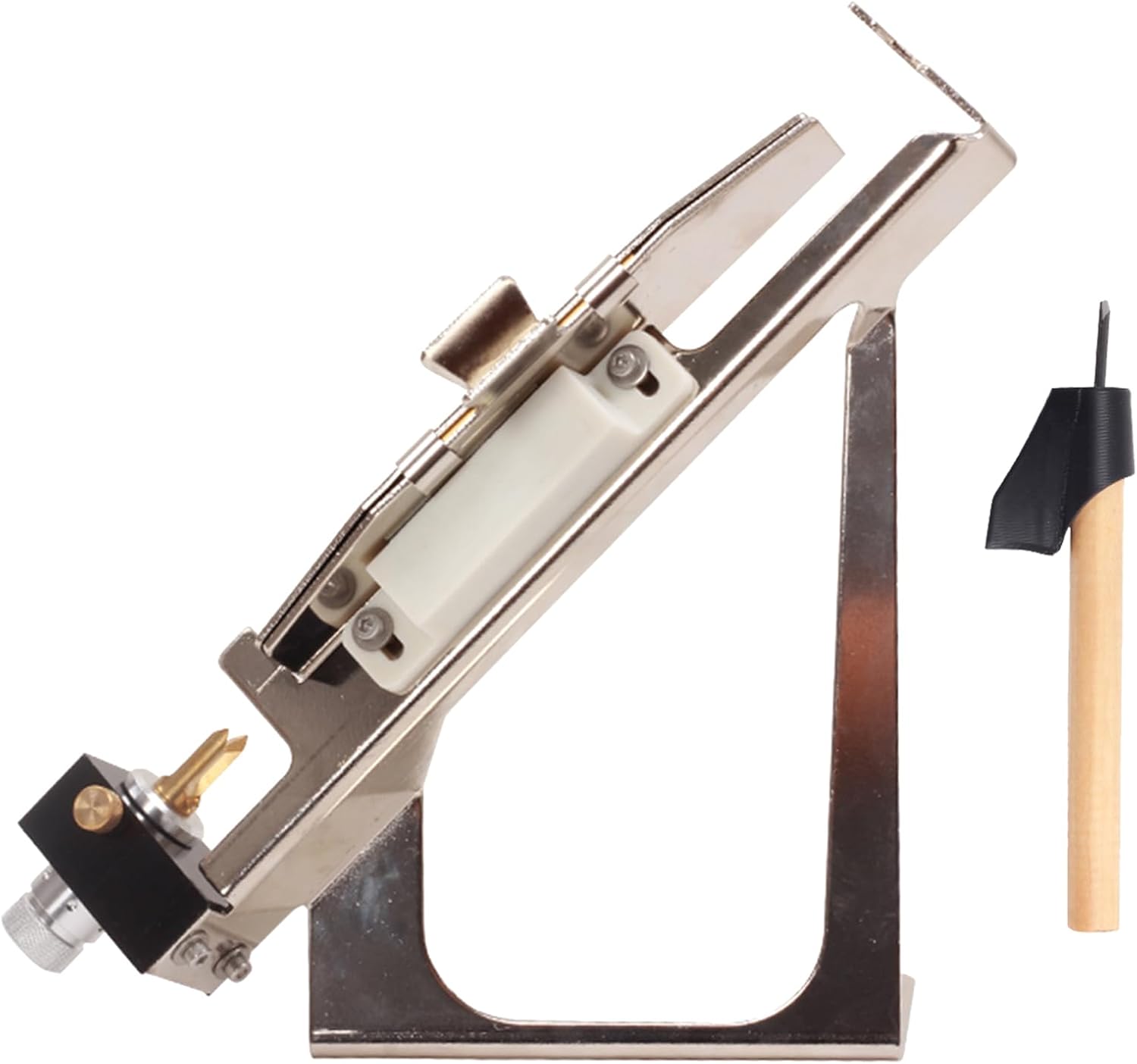 SPG Adjustable Arrow Fletching Jig - Straight Metal Fletching Tool with Arrow Fletching Removal Tool, 3, 4 or 6 Real Feather and Plastic Vanes Universal Arrow Fletcher