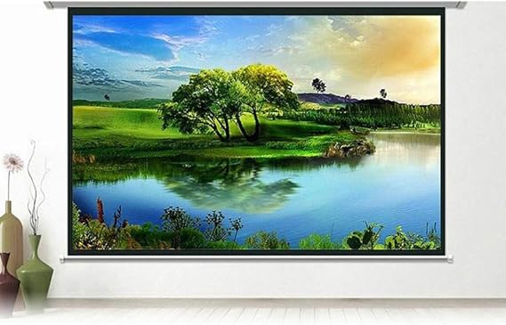 3D Wall Mounted Projection Screen Canvas LED Projector High Brightness 120 Inch-60inch for Home Theater(60 inch)