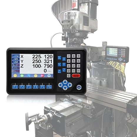 Ditron 3 Axis DRO Digital Readout Display LCD Screen Multi-Function for Linear Scale Magnetic Scale Rotary Encoder Lathe Milling Bridgeport Knee Milling Drill Machine