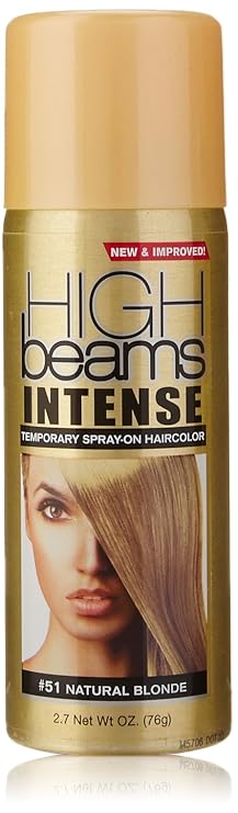 high beams Intense Temporary Spray on Hair Color, Natural Blonde, 2.7 Ounce