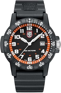 Luminox Leatherback SEA Turtle Giant Outdoor Watch, 44 mm | Black|White|Orange | 10ATM