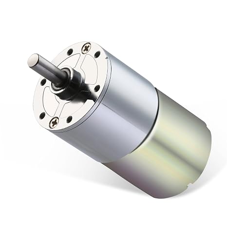 DC 12V 10RPM Gear Motor High Torque Electric Micro Speed Reduction Geared Motor Centric Output Shaft 37mm Diameter Gearbox