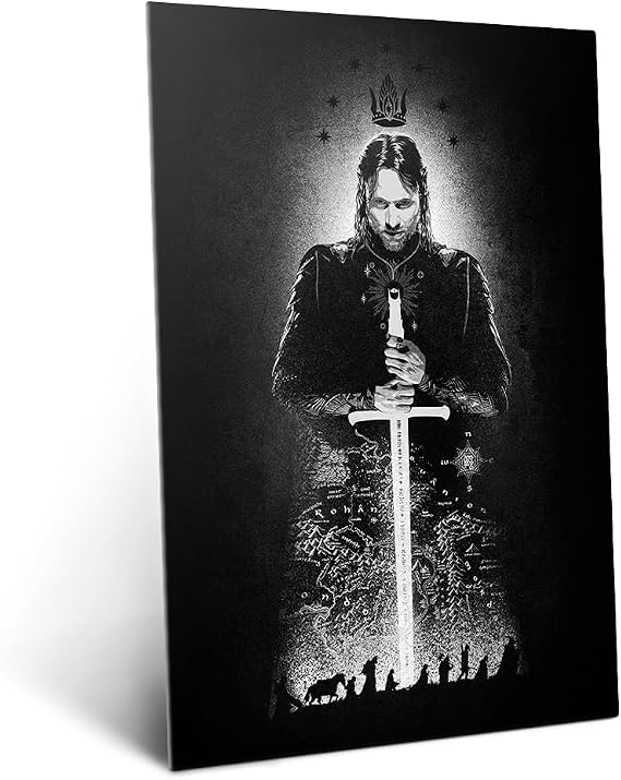 Displate Metal Poster Middle-Earth The King of Gondor Wall Art M