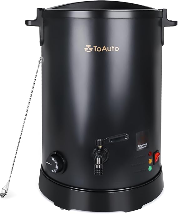 TOAUTO Commercial Wax Melter for Candle Making 15Qts Large Electric Wax Melting Pot for Candle Making Business with Temperature Control & Quick Pour Spout 110V / 1100W
