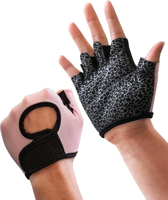sunnex Gym Gloves for Women & Men - Fingerless Workout for Weightlifting, Lightweight Breathable Fitness for Sports
