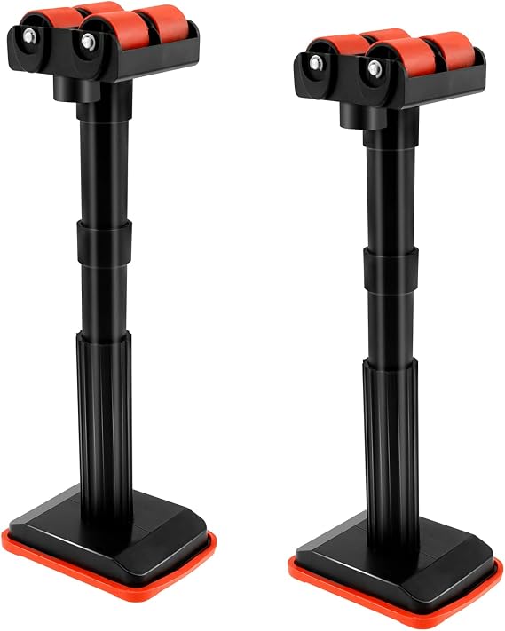 2Pcs Telescopic Support Pole, Telescopic Support Rod 7 to 18inch Adjustable Height Cabinet Support Pole Multifunctional Cabinet Lifting Jack Telescopic Support Pole with 200KG Capacity