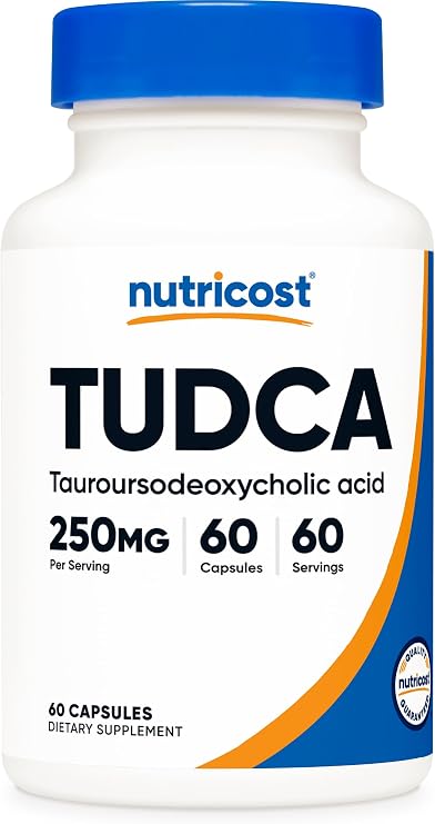 Nutricost Tudca 250mg, 60 Capsules (Tauroursodeoxycholic Acid) Gluten Free