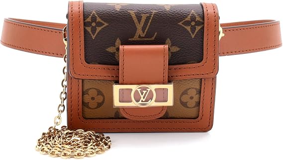 Pre-Loved Dauphine Bumbag Reverse Monogram Canvas BB, Brown