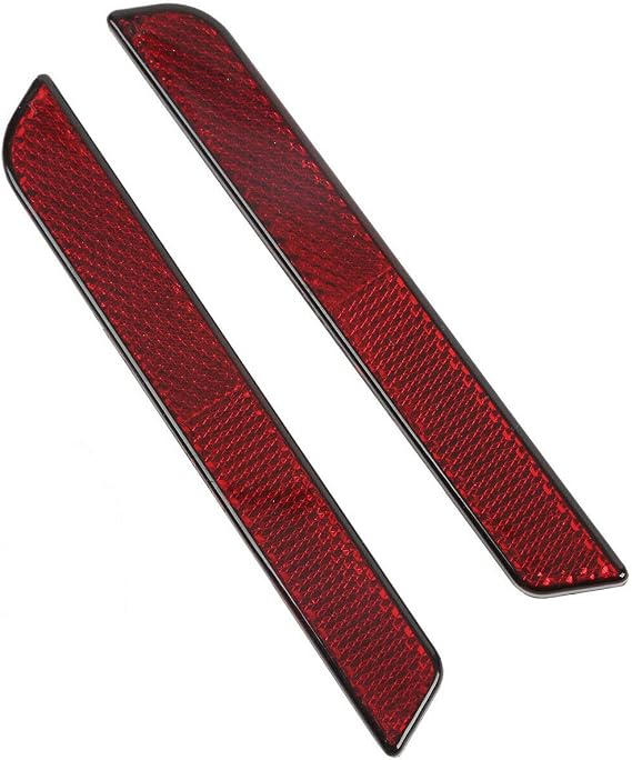 TCMT Red Reflector Latch Covers Hard Saddlebag Visibility Fits For Harley Touring Road King Road Glide Street Glide Electra Glide Ultra Classic 1993-2013