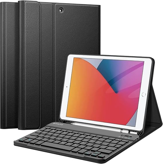 Samsung Galaxy Tab S6 Lite 2024 P620 P610 ile uyumlu Kılıf Kablosuz Klavyeli Case Mobax 13-15-17 Siyah