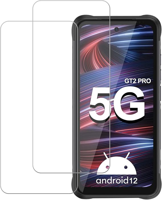 UMID IGI Bison GT2 5G/GT2 Pro 5G Glass Film, High Light Transmittance, 3D Touch, Anti-Fingerprint, 9H Hardness Tempered Glass, Protect Screen Damage Set of 2 UMID IGI Bison GT2 5G/GT2 Pro 5G Screen