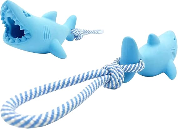 Dog Chew Toys Indestructible Chew Toys for Aggressive Chewers | Interactive Puppy Pet Tug of War Rope Entertainment Activity for Enrichment Fetch Training Home Indoor Outdoor Play Travel