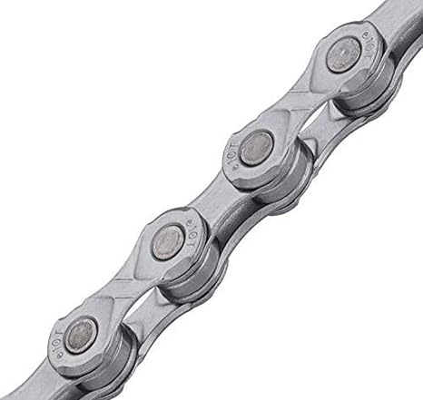 KMC E10 10-Speed E-Bike Chain, EcoProTeQ, 136 Links, Silver