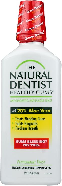 THE NATURAL DENTIST Mint Healthy Gums Oral Rinse, 16.9 FZ