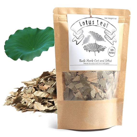 EidolonGreen [China Medicinal Herb] Lotus Leaf Tea,Dried Lotus Leaf,Chinese Herba,Decaffeinated Loose Leaf Tea (Heye//)Natural Dried Loose Leaves (3 Ounce (Pack of 1))