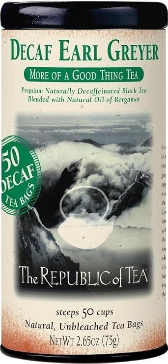 The Republic of Tea Decaf Earl Greyer Black Tea, 50 Count