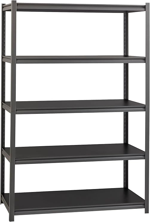 Space Solutions Hirsh 3,200 lb Capacity Iron Horse Shelving - 5 Compartment(s) - 72" Height x 48" Width x 24" Depth