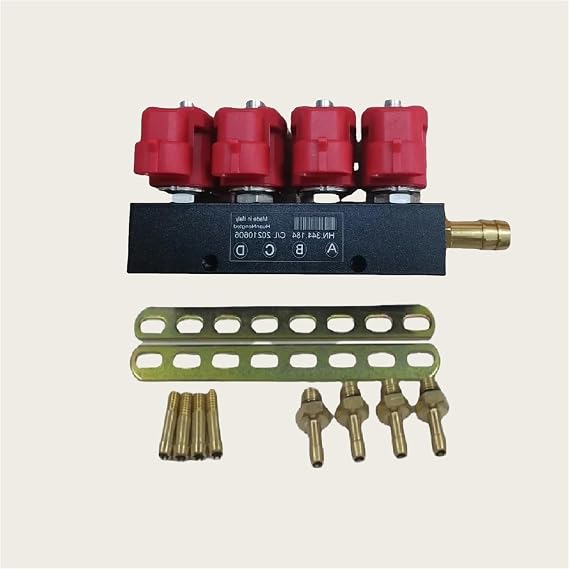Injectors 4cyl LPG CNG Gas Ramp 3ohm Type 30 Injector