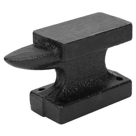 Blacksmith Anvil , Hardy Hole Single Horn Anvil Heavy Blows for Sale Forge Tools and Equipment Forming Metal