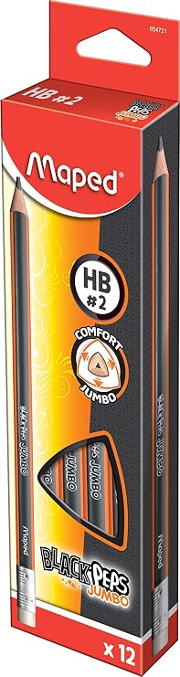 Maped - Jumbo triangular pencils - Break-resistant - 12 Count
