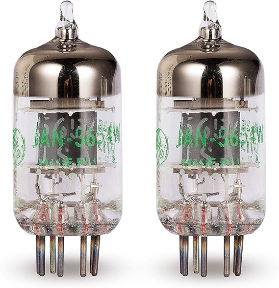 Matched Pair 7-Pin GE JAN 5654W Vacuum Tubes Upgrade for 6AK5 6J1 61 EF95 6J1P