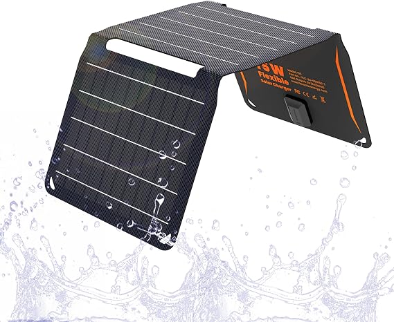 FlexSolar 15 W tragbares Solarpanel faltbar solar ladegerät