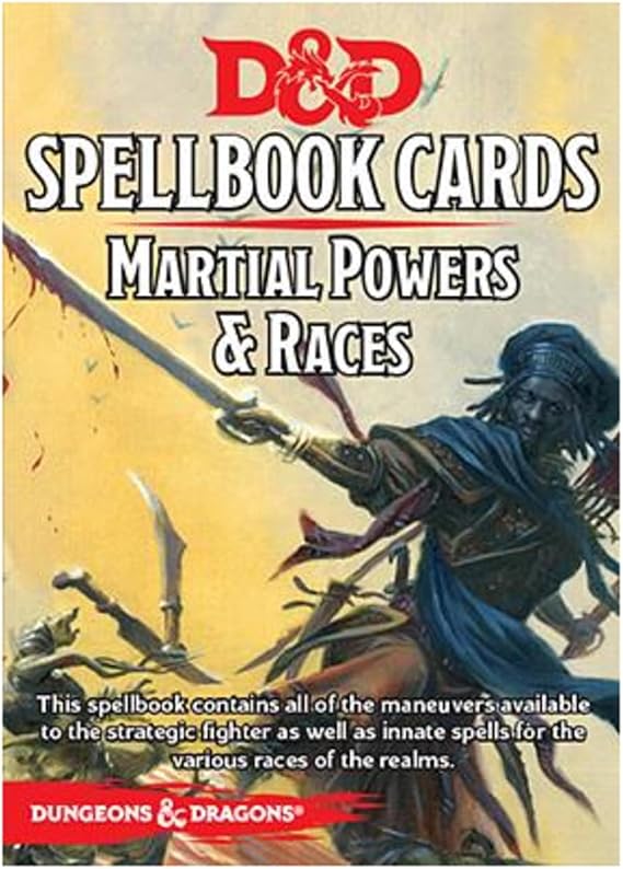 Battlefront Miniature D&D Martial Powers and Races Deck Board Game