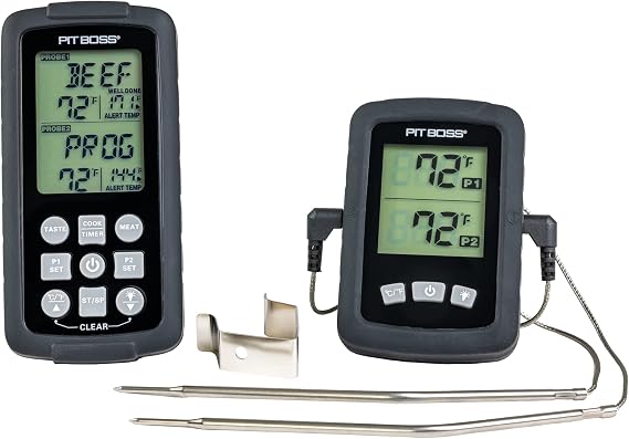 Pit Boss Wireless Digital Meat Thermometer, Black (40854)