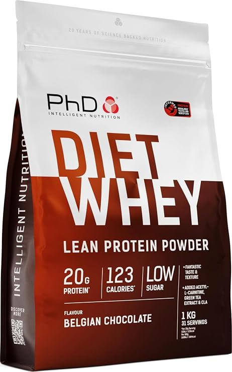 PhD Diet Whey 1kg Belgian Chocolate