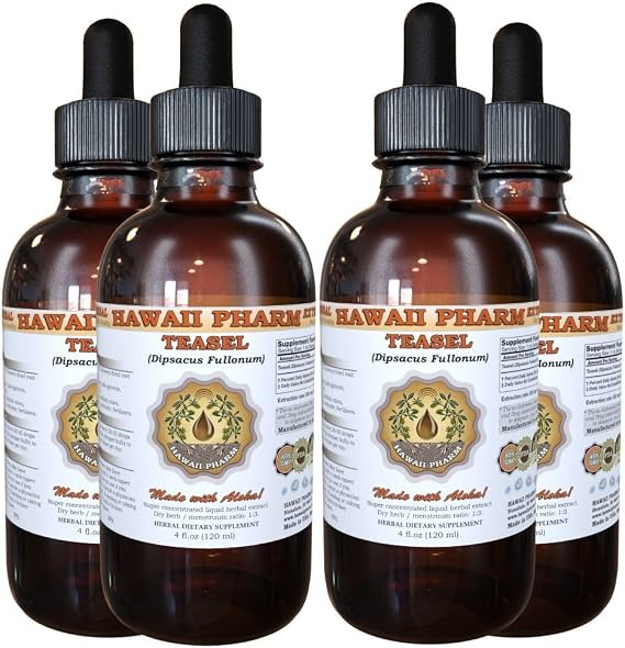 Hawaii Pharm Teasel (Dipsacus fullonum) Liquid Extract 4x4 fl.oz