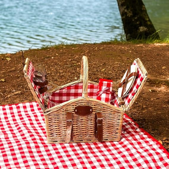 Karaca Summer Wicker Basket Picnic Set