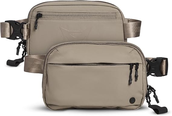 Vertx Everyday Fanny Pack + Versatile Waist Pack for Travel, Outdoor Activities, Adjustable Strap, Lightweight, Multiple Pockets, Outpost Tan - One Size