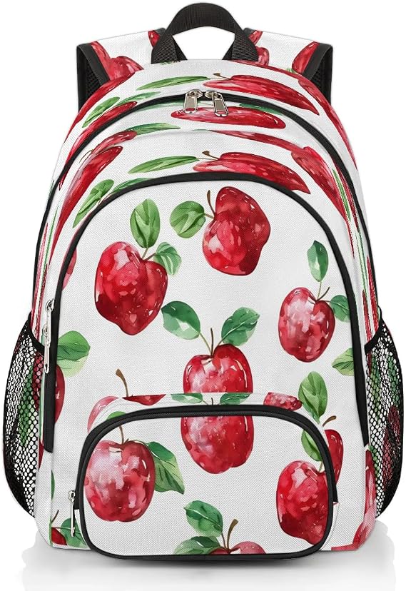 Apples Backpack for Women Men Laptop Backpack Work Bag Travel Hiking Camping Fruit Apples Casual Daypack