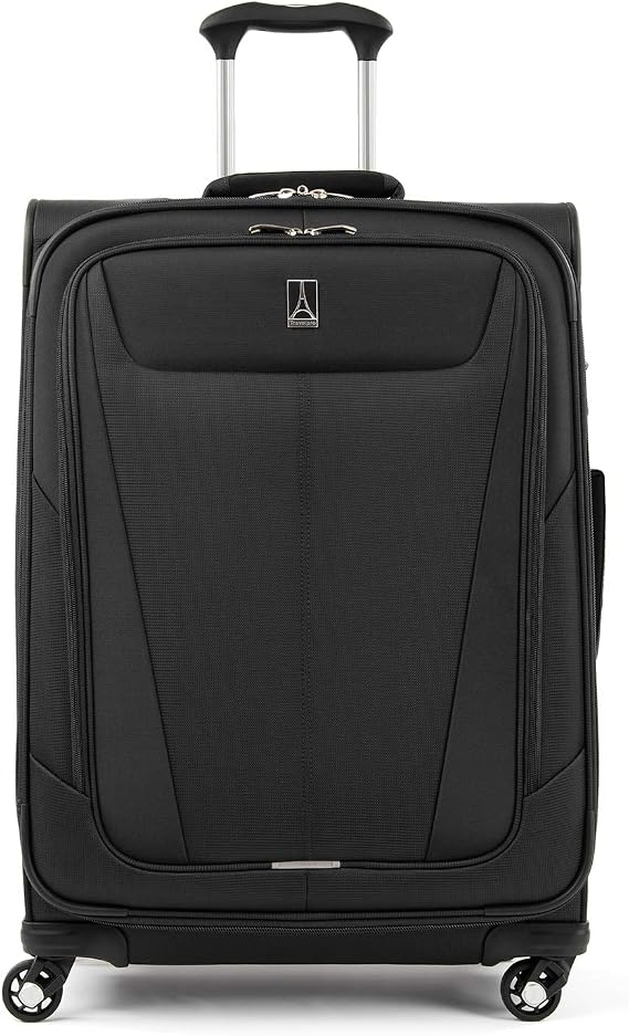 Travelpro Maxlite 5 Softside Checked Luggage Spinner, Black, 25-Inch